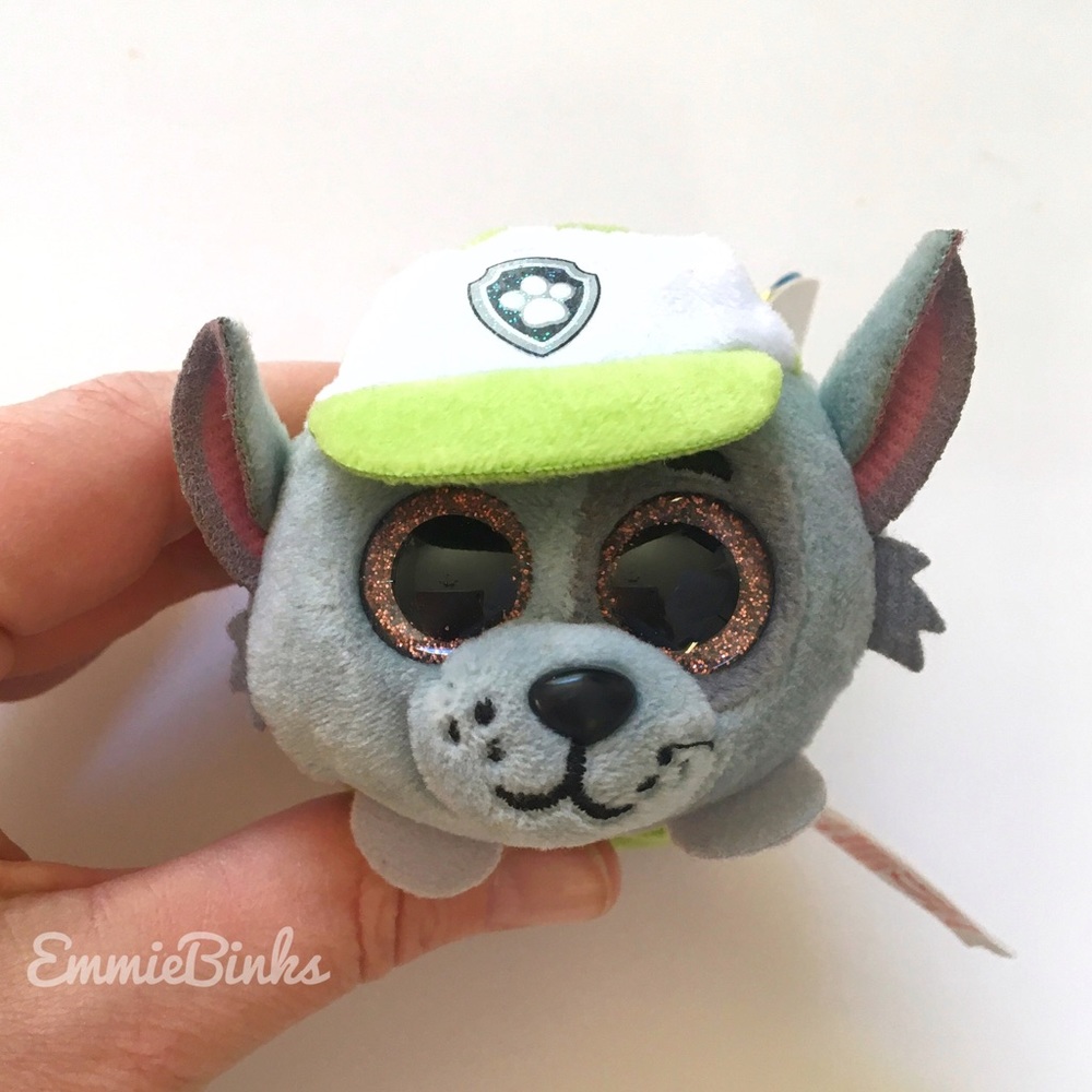 NWT Ty Beanie Boos - Teeny Tys Stackable Plush - Rocky (4 Inch), Size: Small